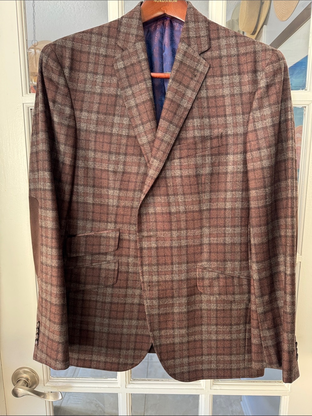 Ted Baker London, endurance wool plaid blazer size 40